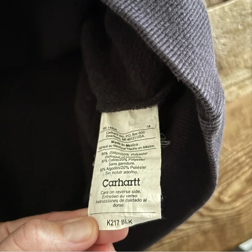 Vintage Y2K Carhartt K217 Heavyweight Zip Hoodie Sweatshirt 
Men's Large - Picture 8 of 10